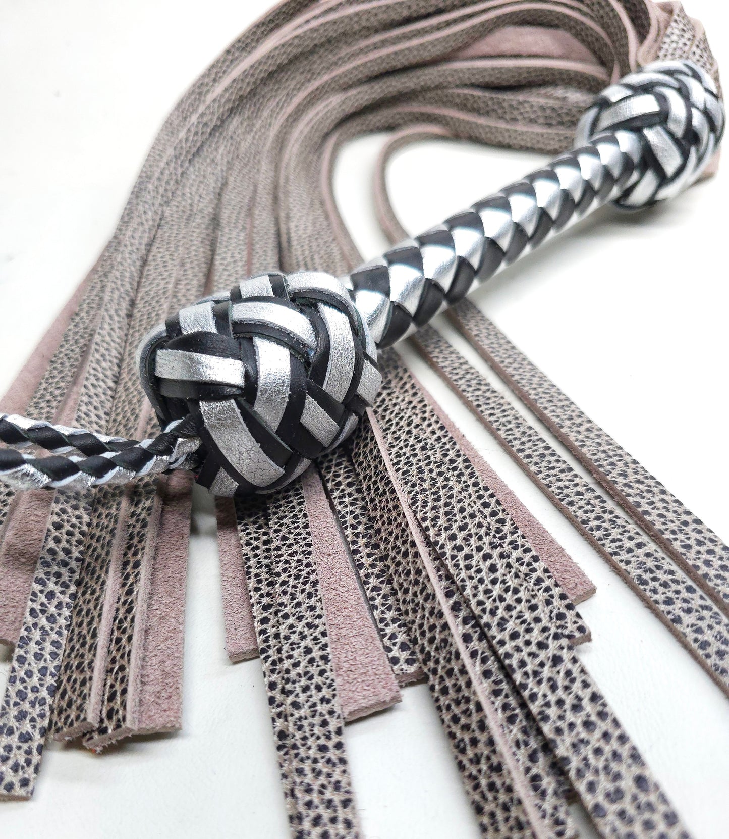 Handcrafted leather floggers for BDSM
