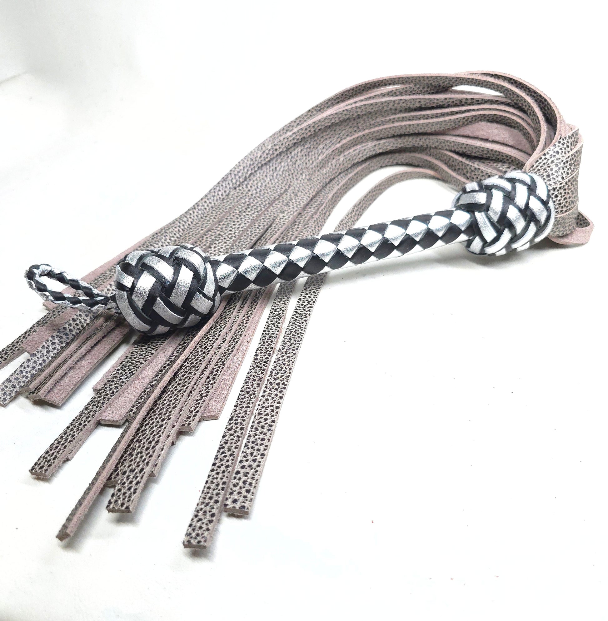 Black and silver BDSM Flogger