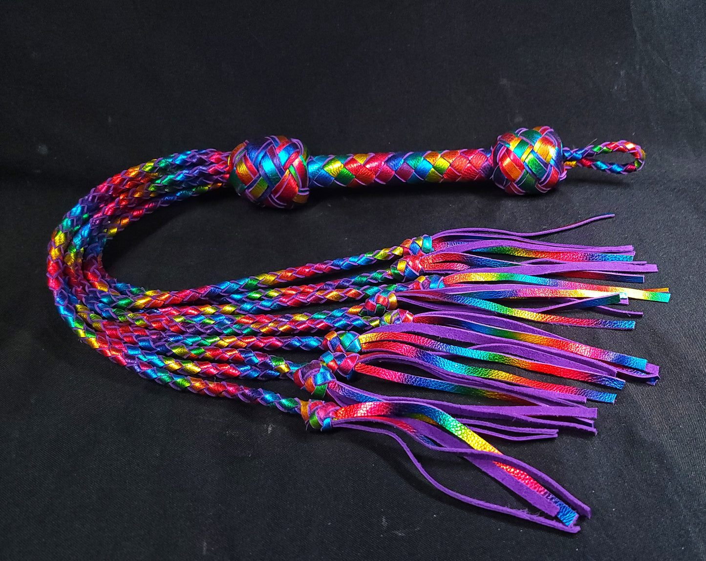 Rainbow Cat O Nine Tails- Made to Order