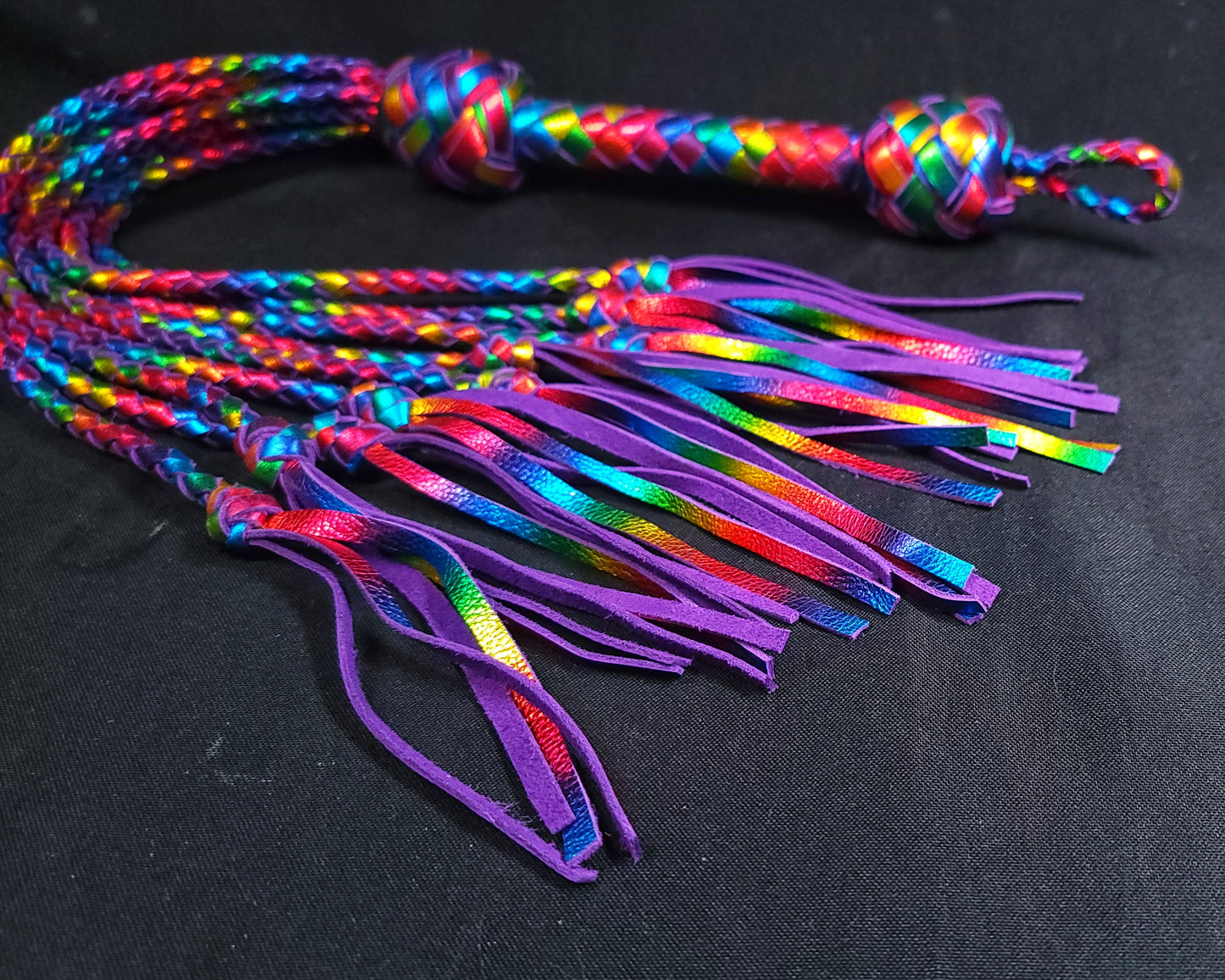 Rainbow Cat O Nine Tails- Made to Order