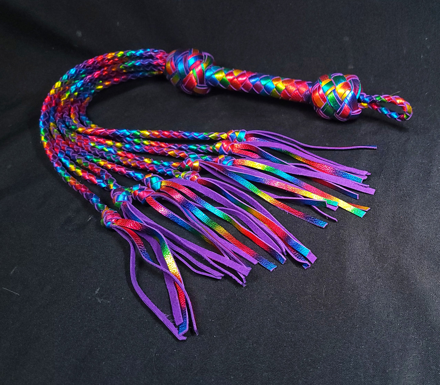 Rainbow Cat O Nine Tails- Made to Order