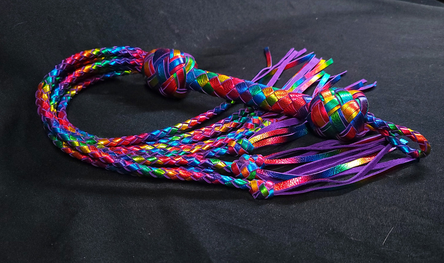 Rainbow Cat O Nine Tails- Made to Order