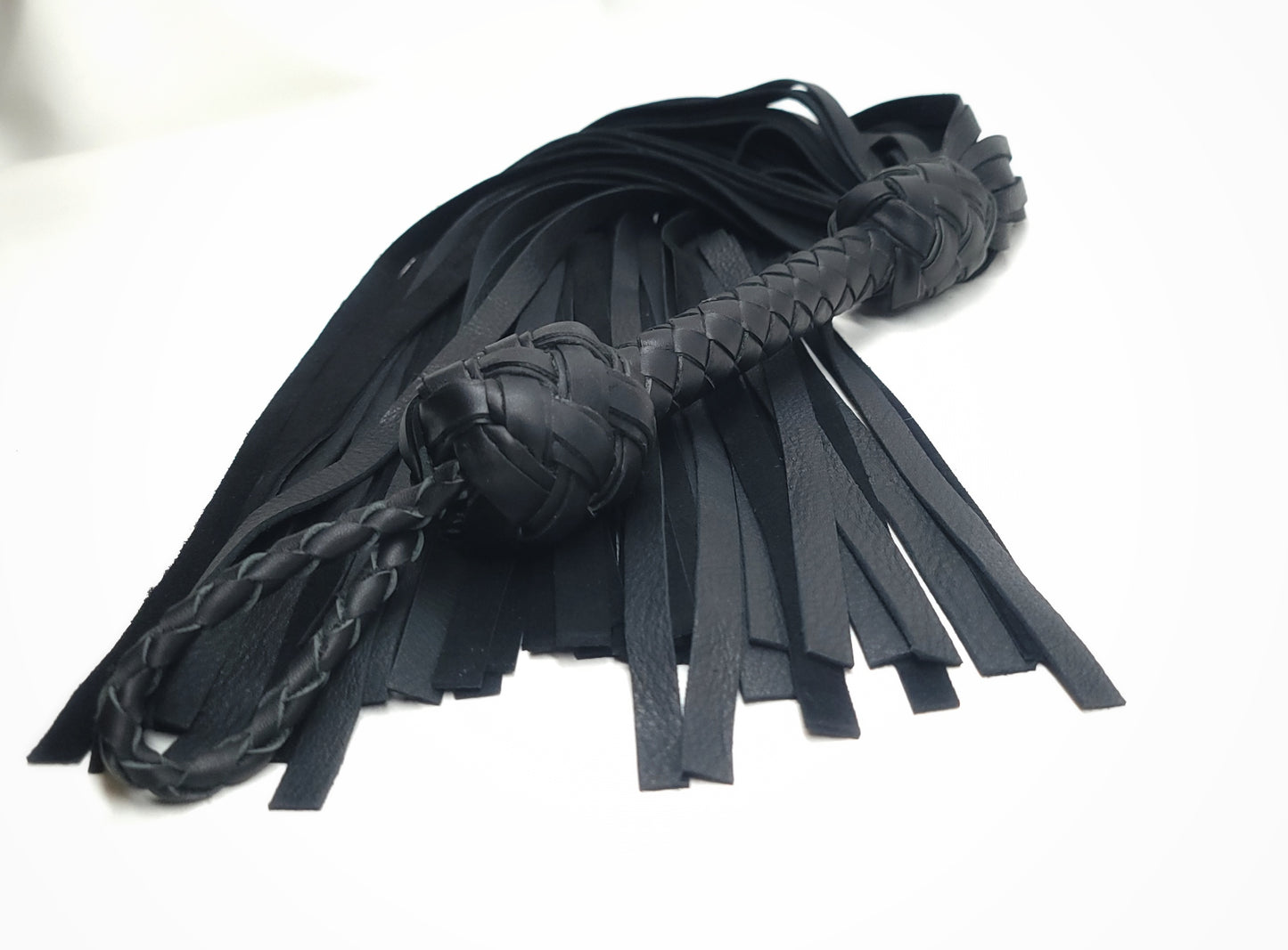 Black Deerskin Floggers- In Stock