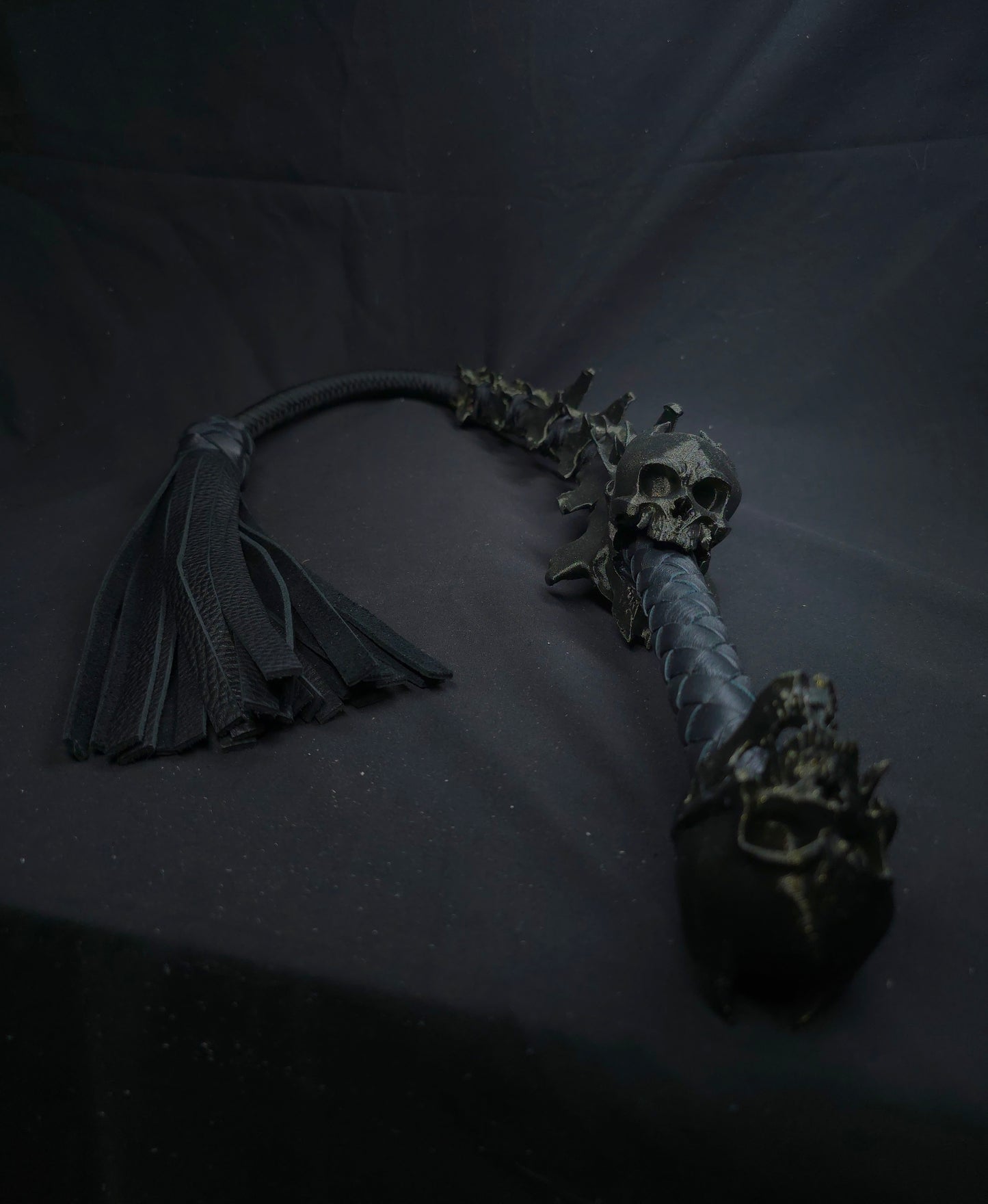 Black Devil's Whisper Flogger- In Stock