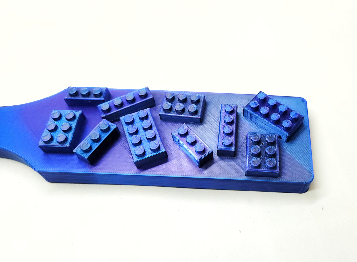 'Lego' Paddle in Blue, Purple, Black- In Stock