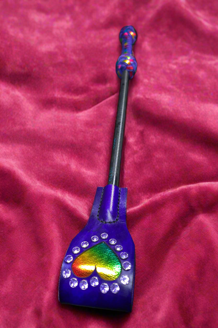Purple Rainbow Riding Crop- Made to Order