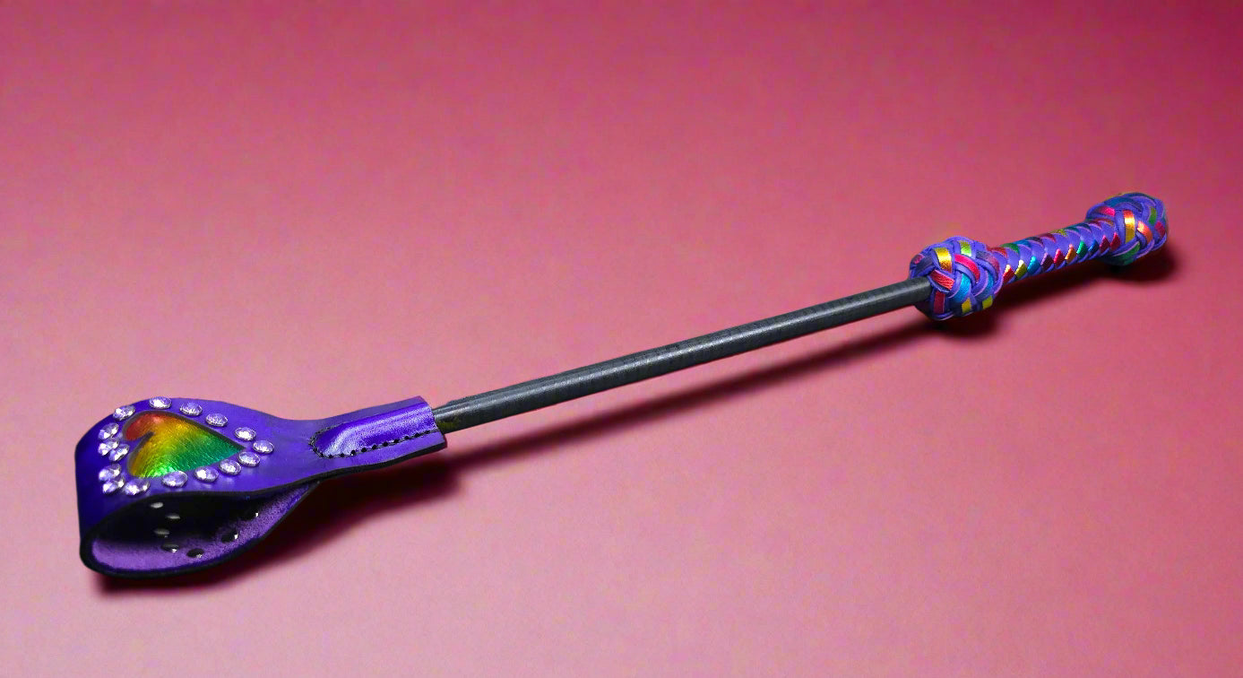 Purple Rainbow Riding Crop- Made to Order