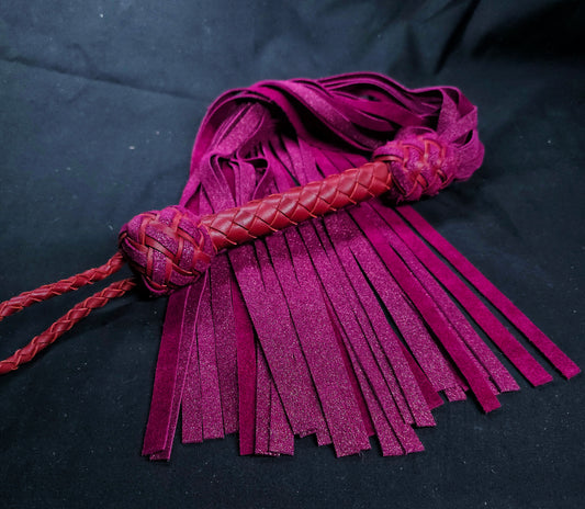 Burgundy Shimmer Flogger- In Stock