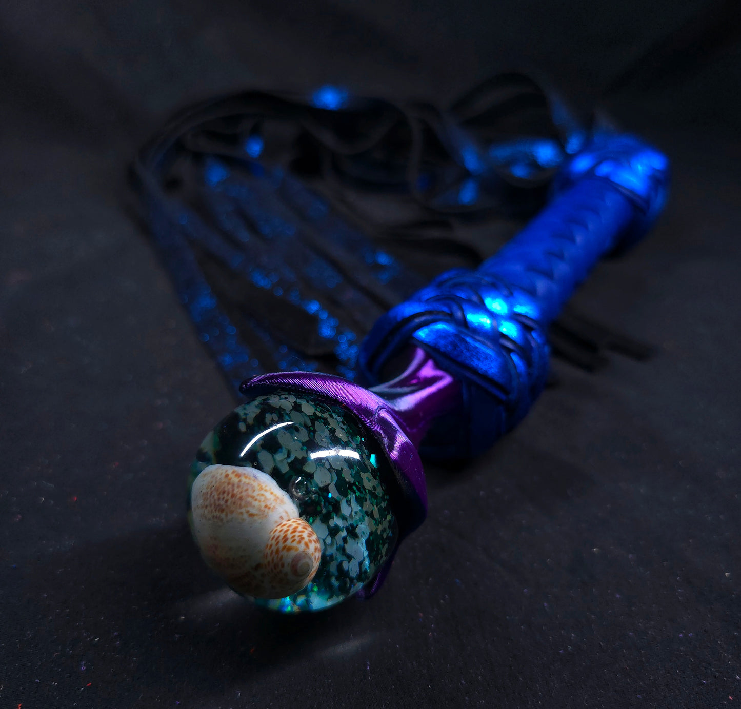 Sapphire Seashell Flogger- In Stock