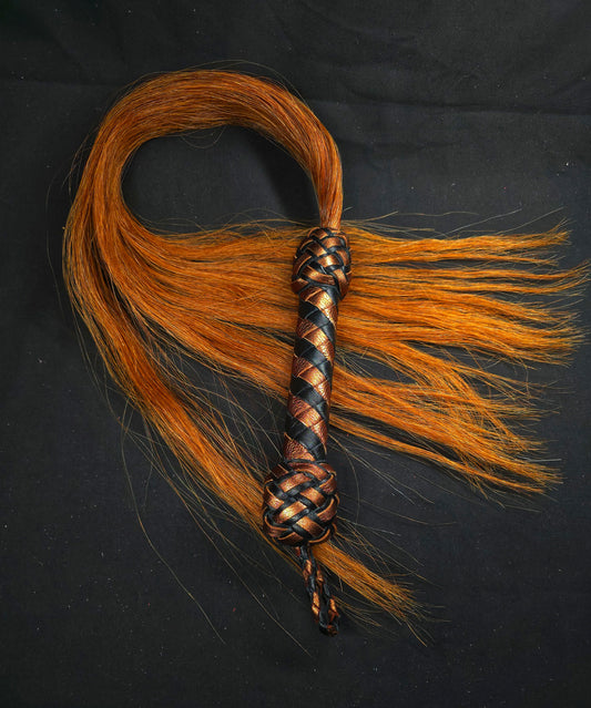 Horse Hair Flogger- Brown- In Stock