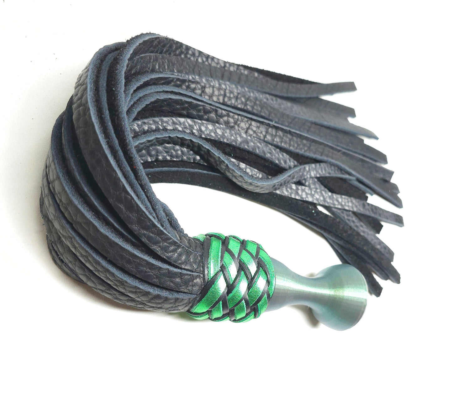 Green Bison Ball Handle Flogger- Shortie- In Stock
