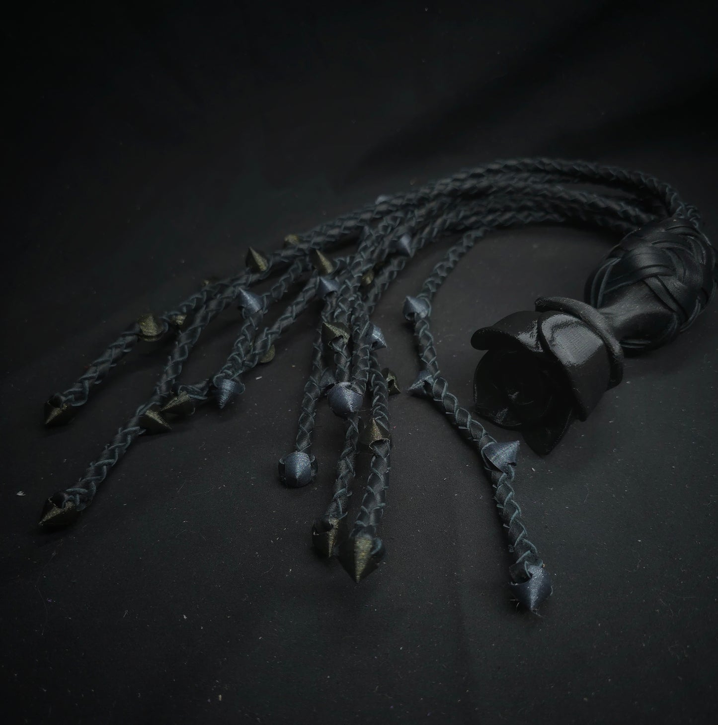 Black Rose Thorn Cat O Nine- In Stock