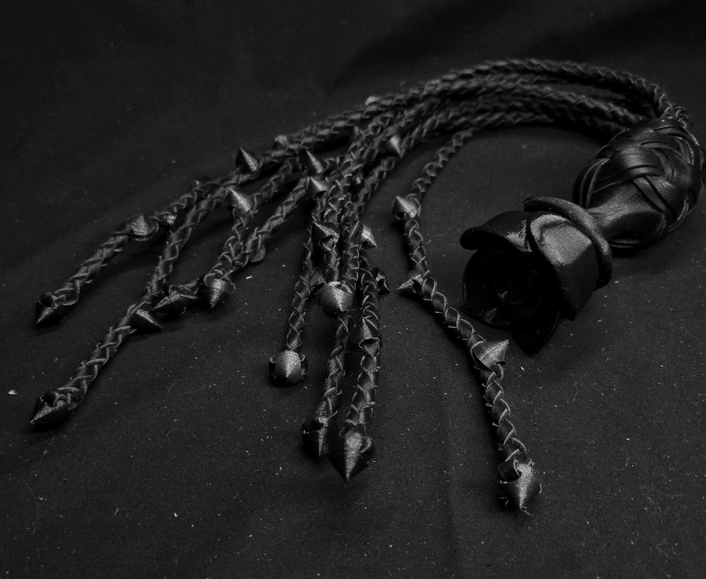 Black Rose Thorn Cat O Nine- In Stock