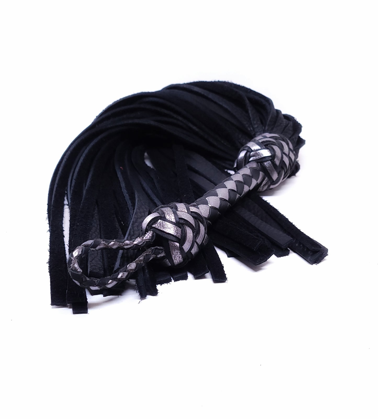 Black and Silver Bison Flogger- In Stock