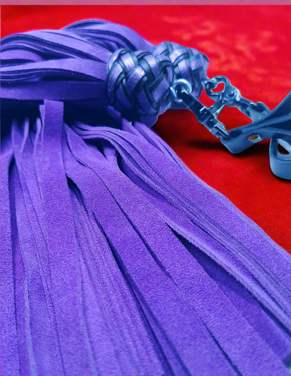 Purple Suede Finger Floggers- In Stock
