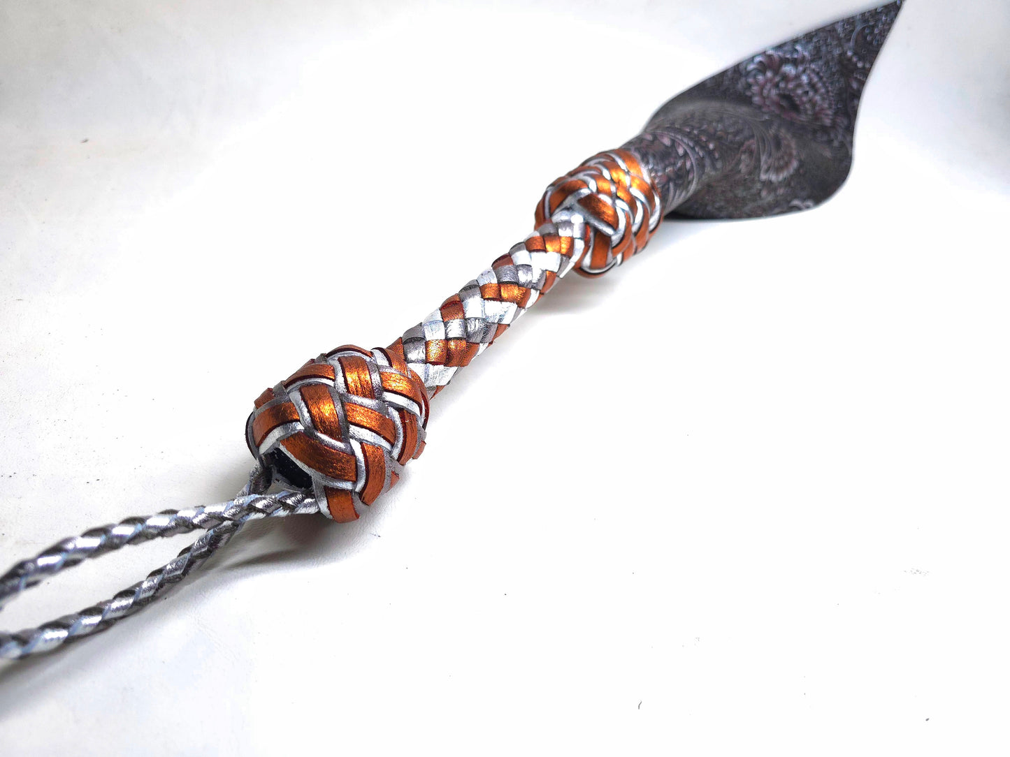 Large Thwacker in Bronze and Silver Paisley- Made to Order