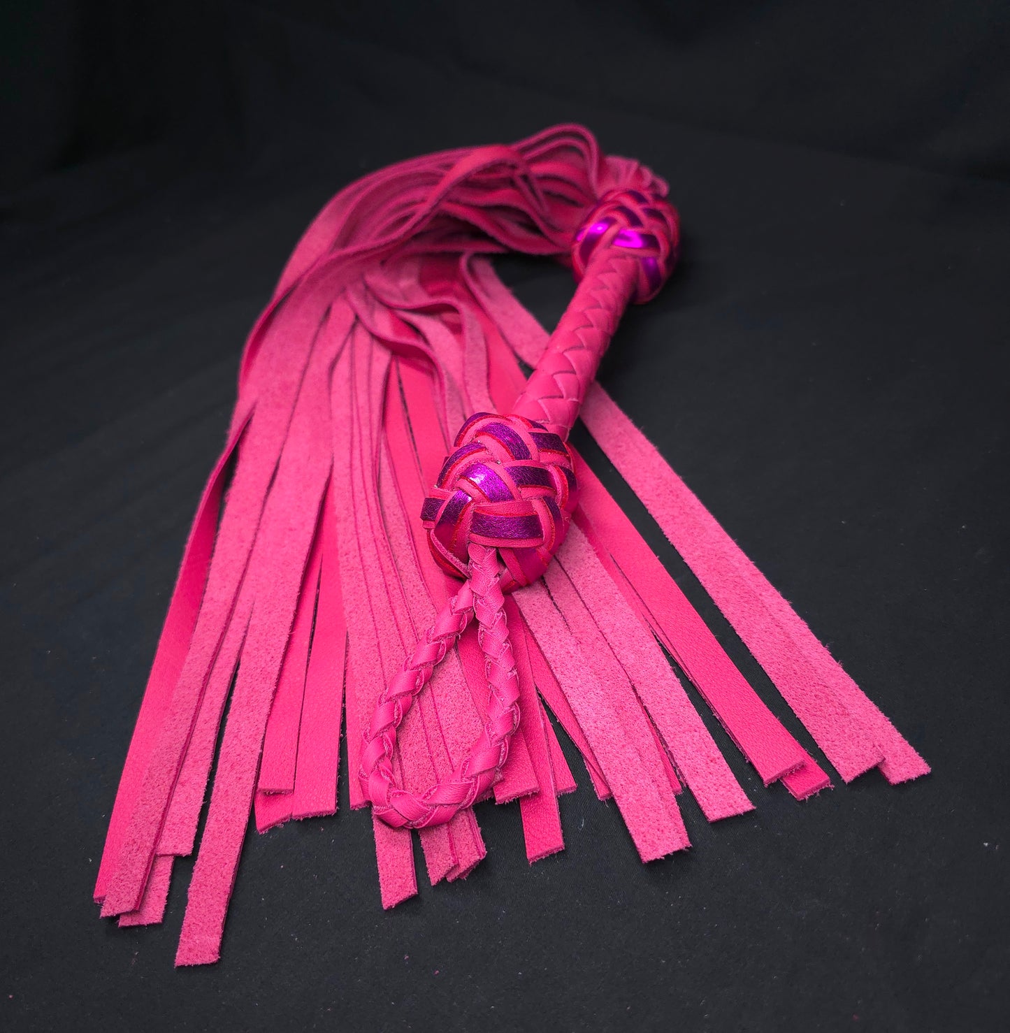 Pink Leather Flogger - In Stock