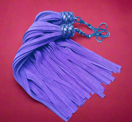 Purple Suede Finger Floggers- In Stock