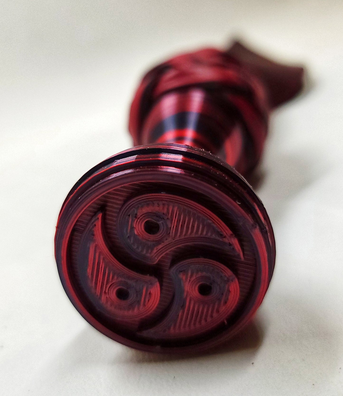 Red Little Thwacker- Black Cherry Bison- In Stock