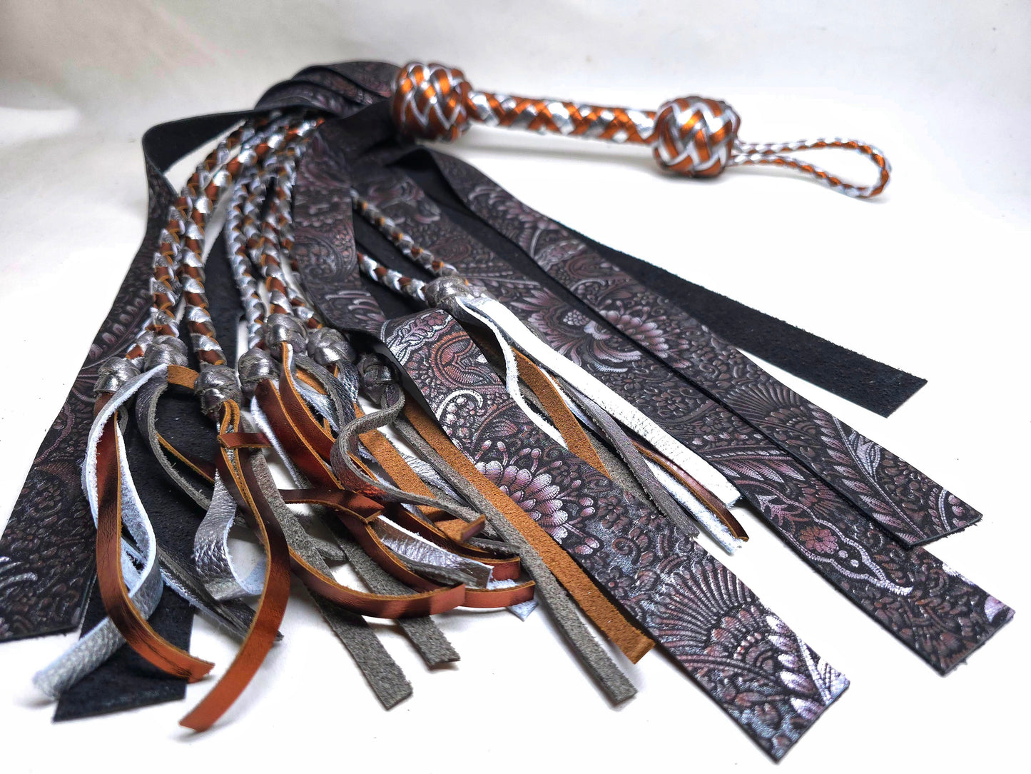 Bronze and Silver Paisley Set