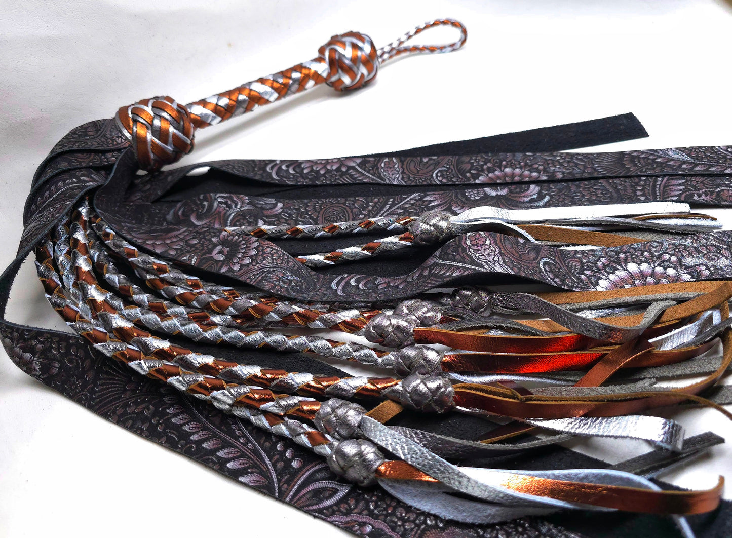 Bronze and Silver Paisley Set