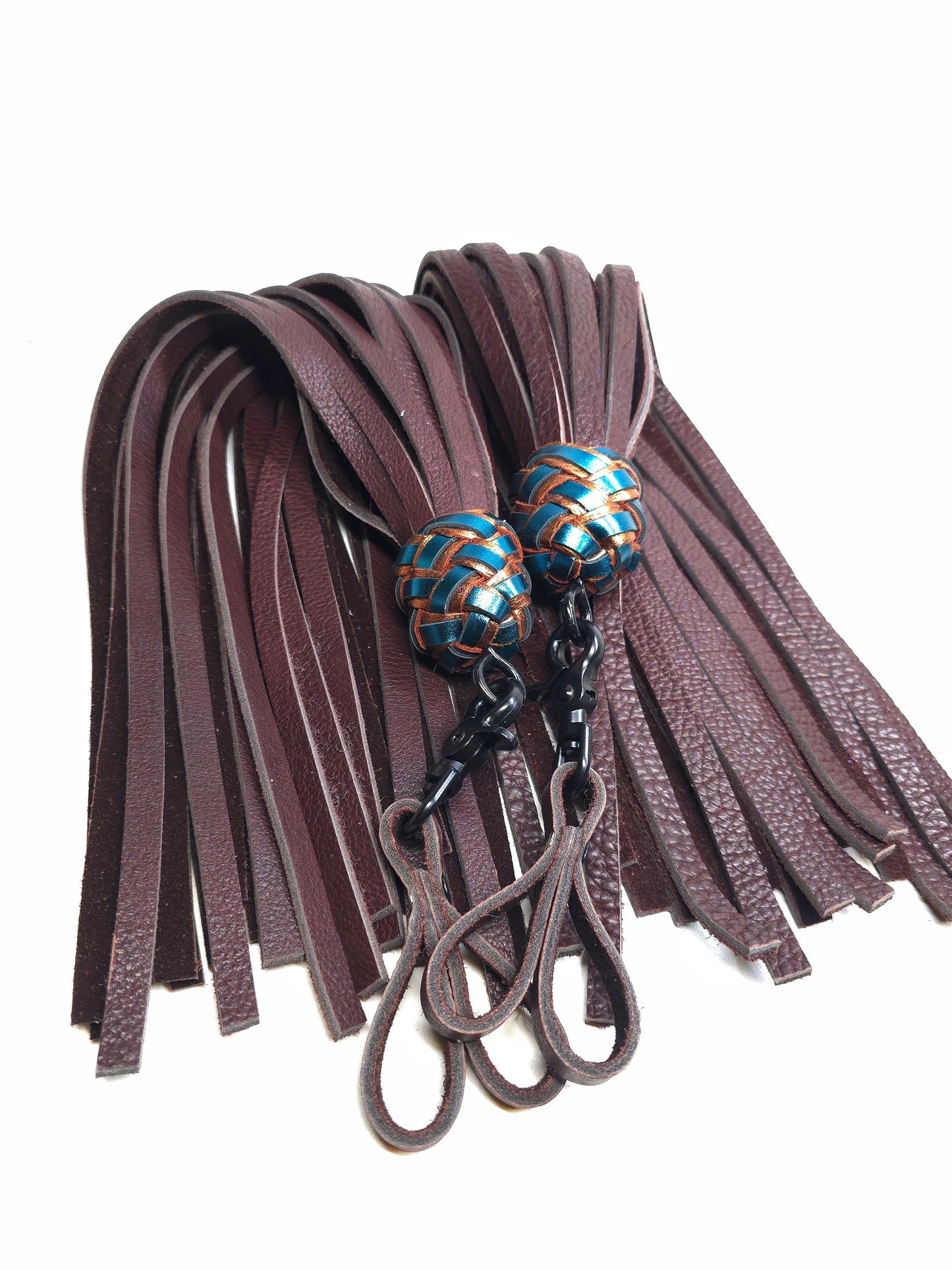 Chocolate Brown Bison Finger Floggers- Made to Order