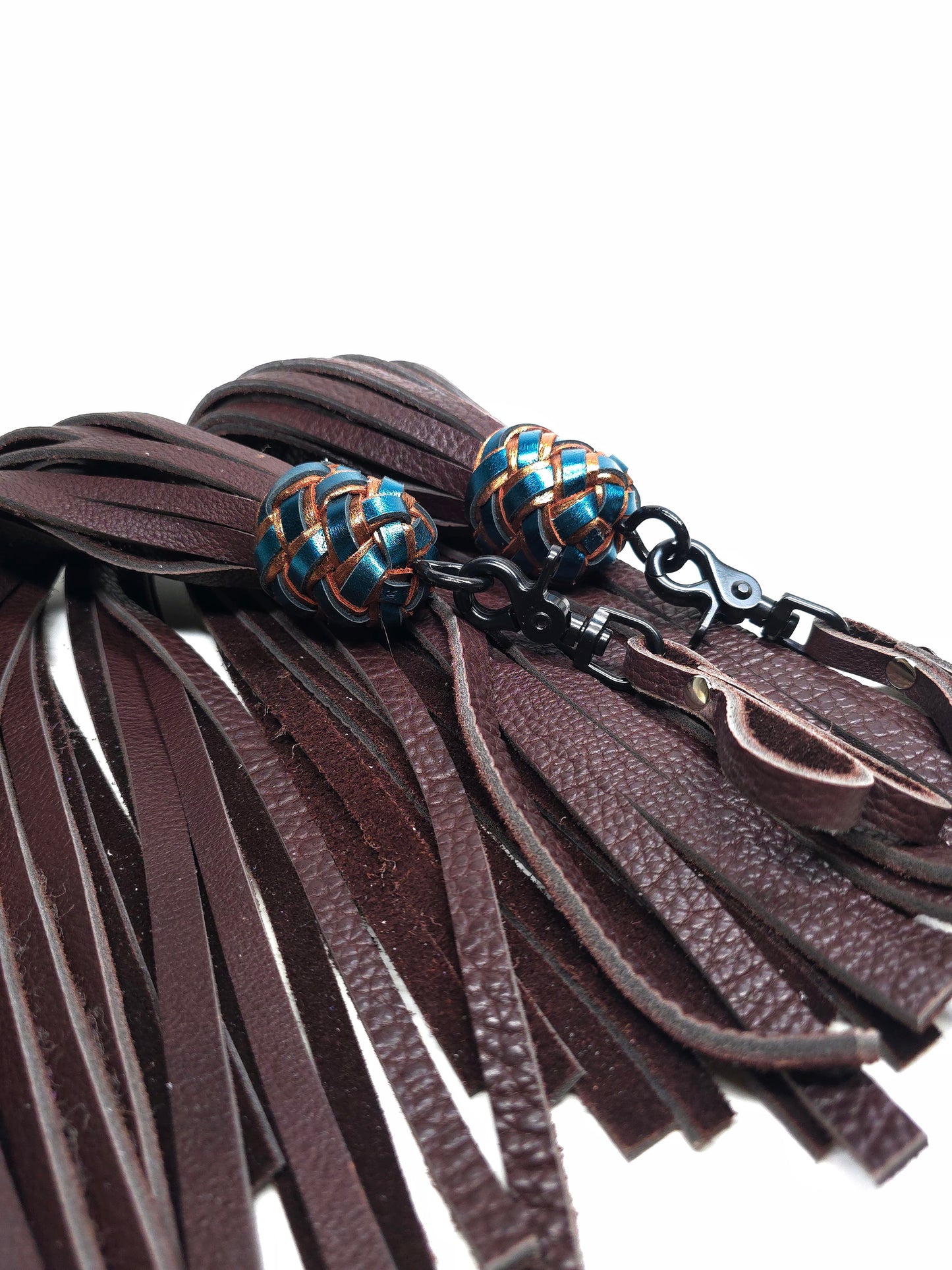 Chocolate Brown Bison Finger Floggers- Made to Order