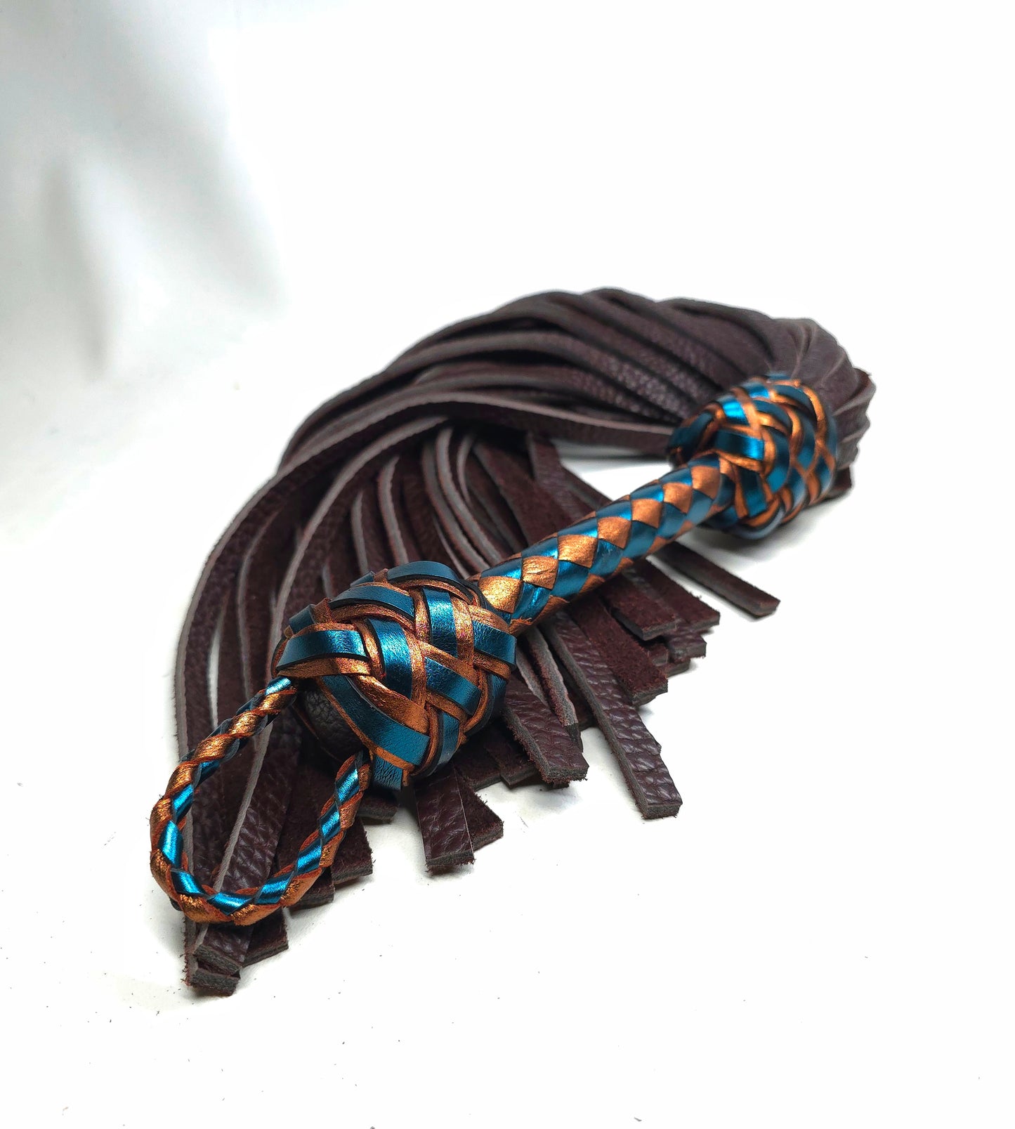 Chocolate Bison Floggers - Made to order- Pick your length