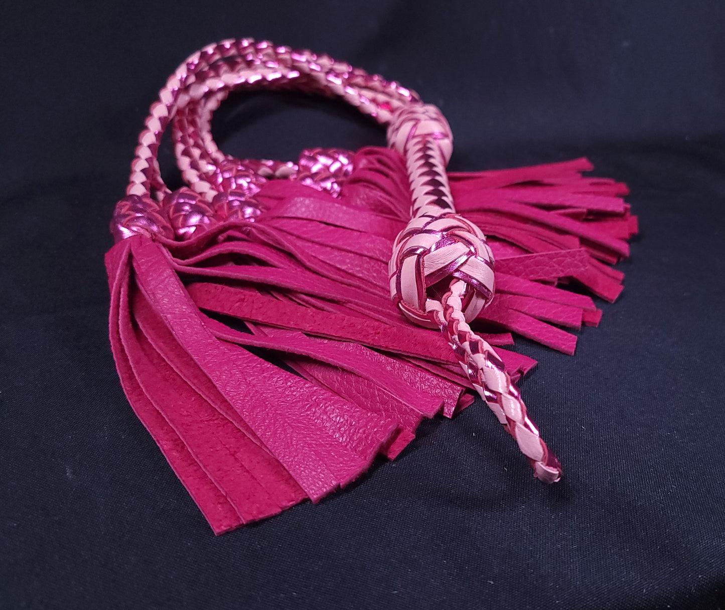 Pink Deerskin Thumper Flogger- Made to Order