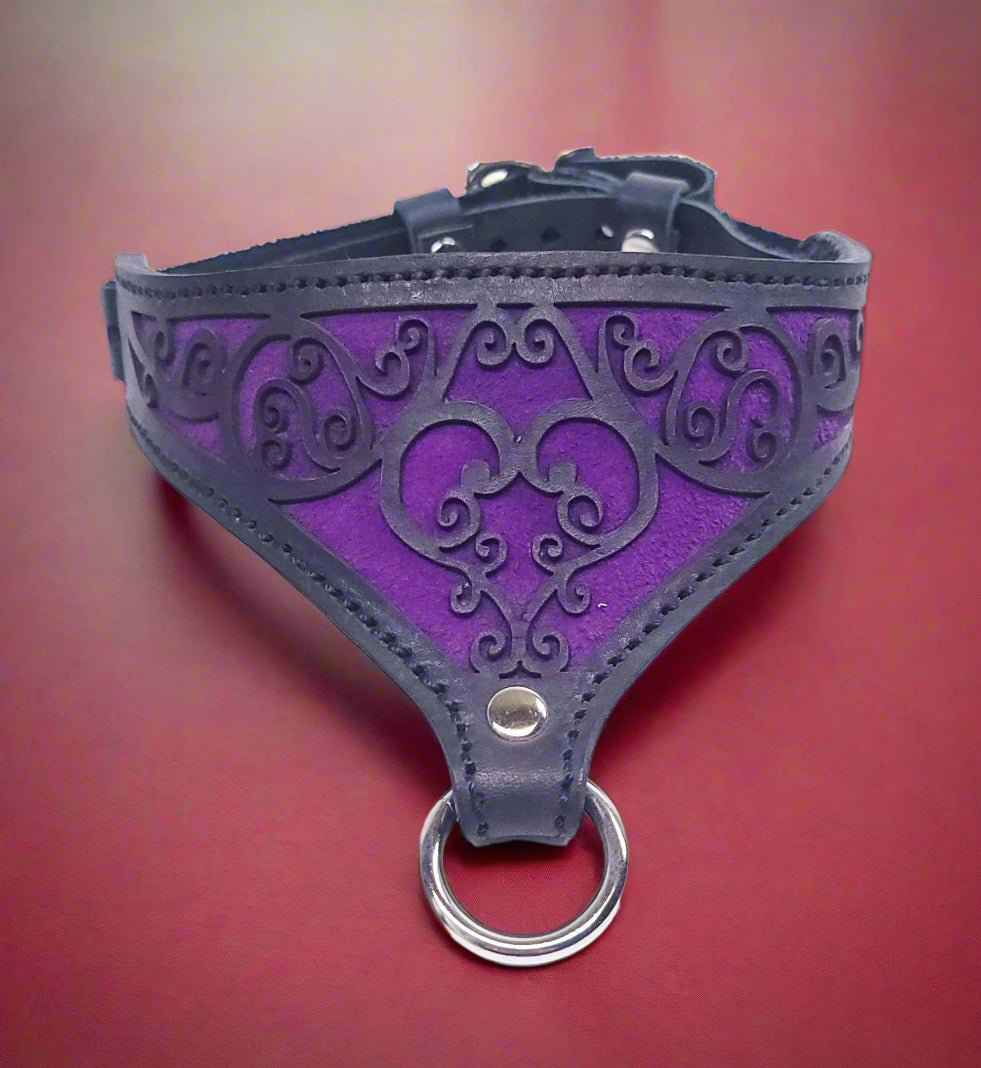 Purple Heart Filigree Collar- In Stock