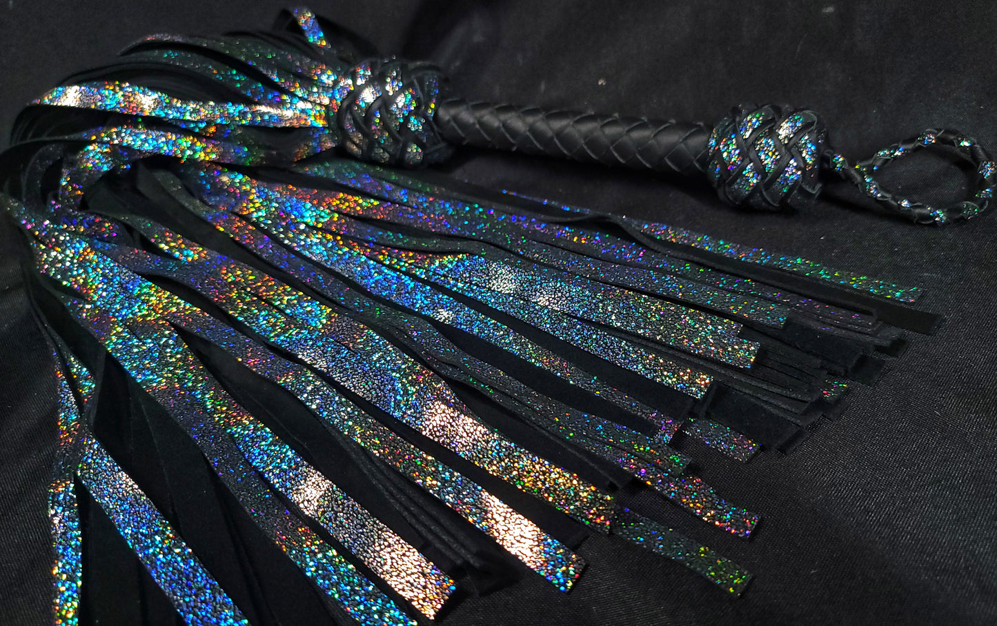 Rainbow Galaxy Mop Flogger- Made to Order