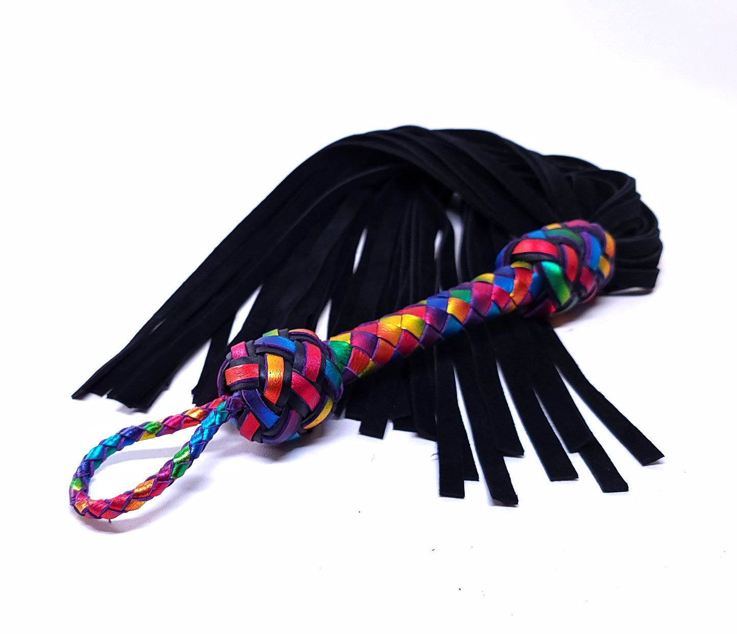 Rainbow Suede Flogger - In Stock