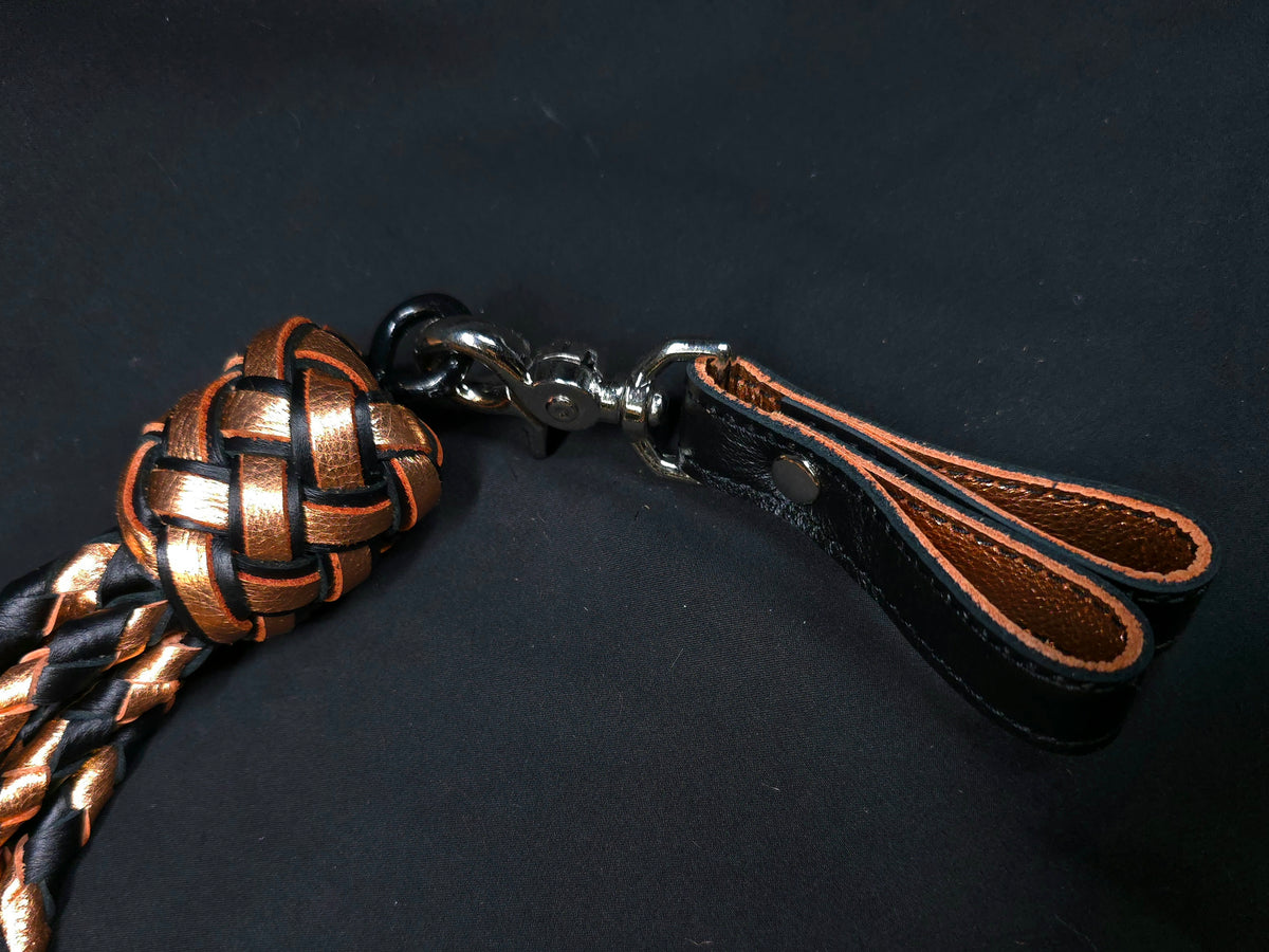 Rose Gold Deerskin Thumper Finger Flogger- In Stock