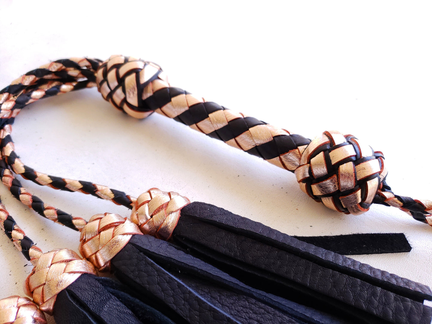 Rose Gold Deer Thumper Flogger- Made to Order