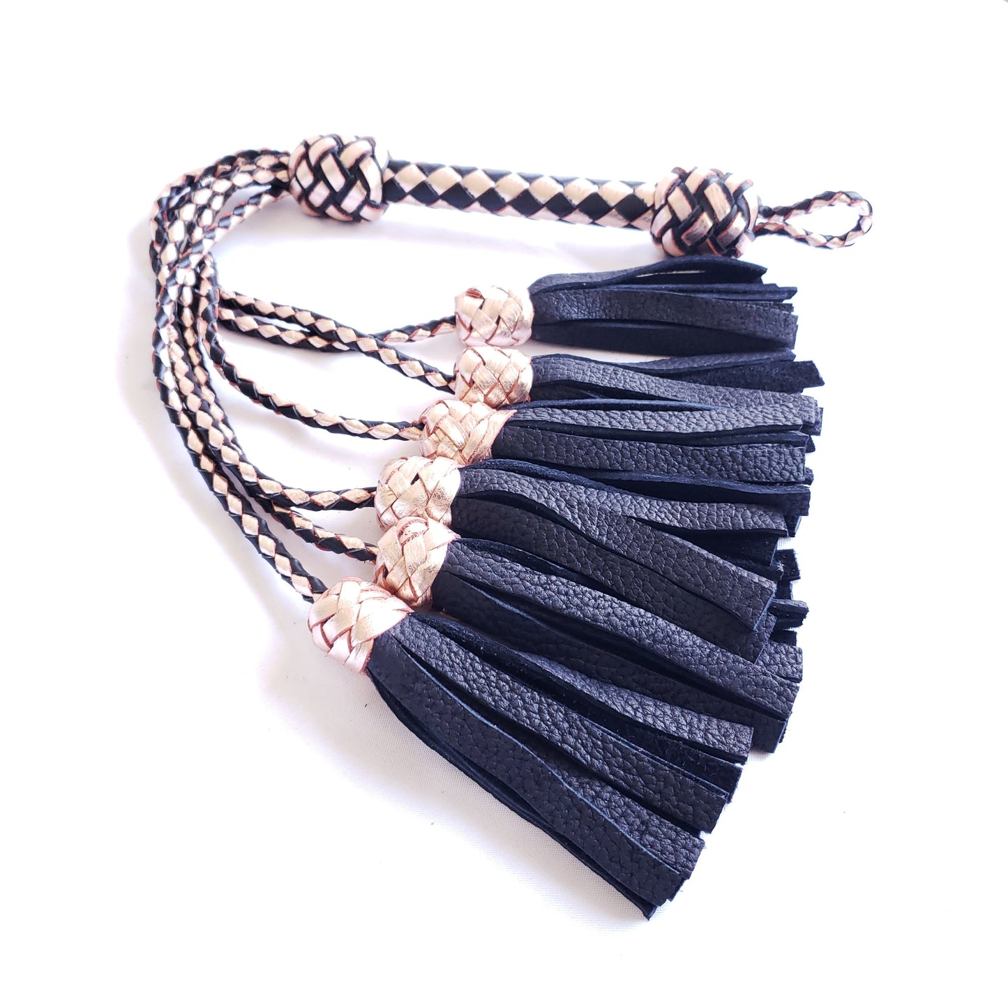 Rose Gold Deer Thumper Flogger- Made to Order