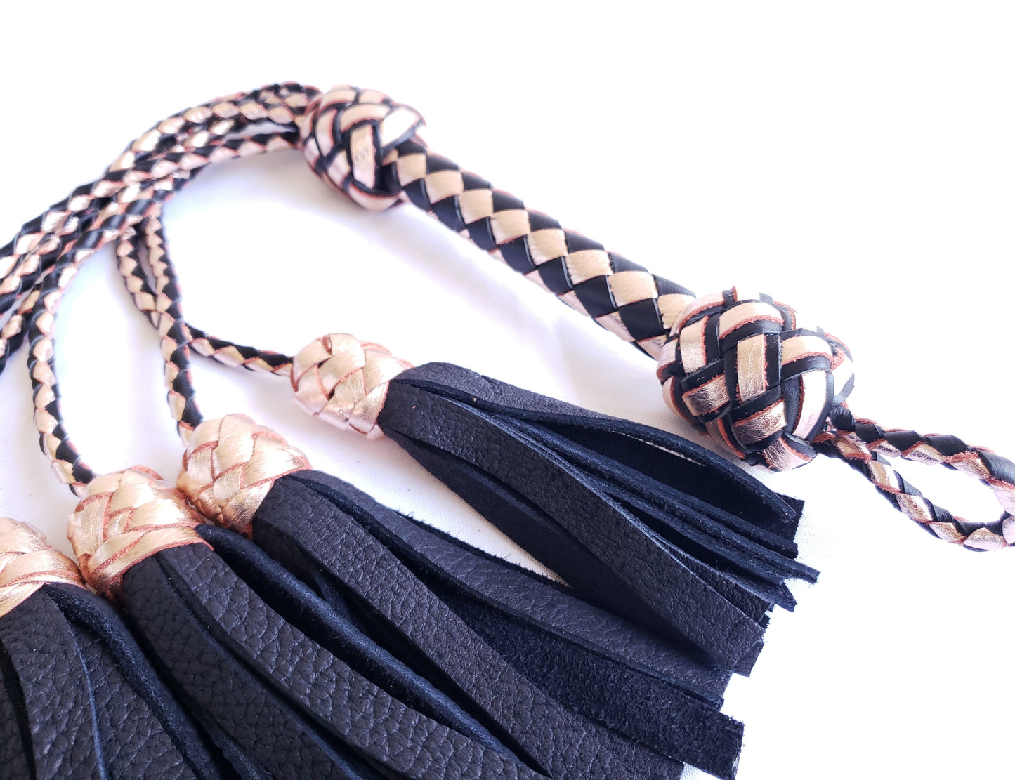 Rose Gold Deer Thumper Flogger- Made to Order