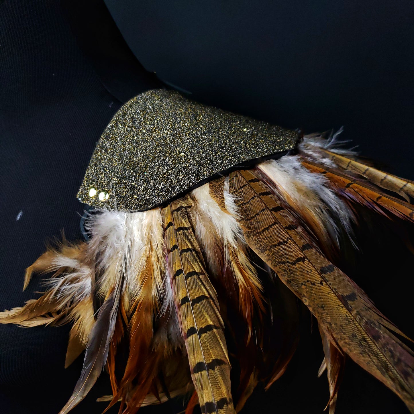 The Echo Feather Shoulder piece - Icarus Collection - made to Order