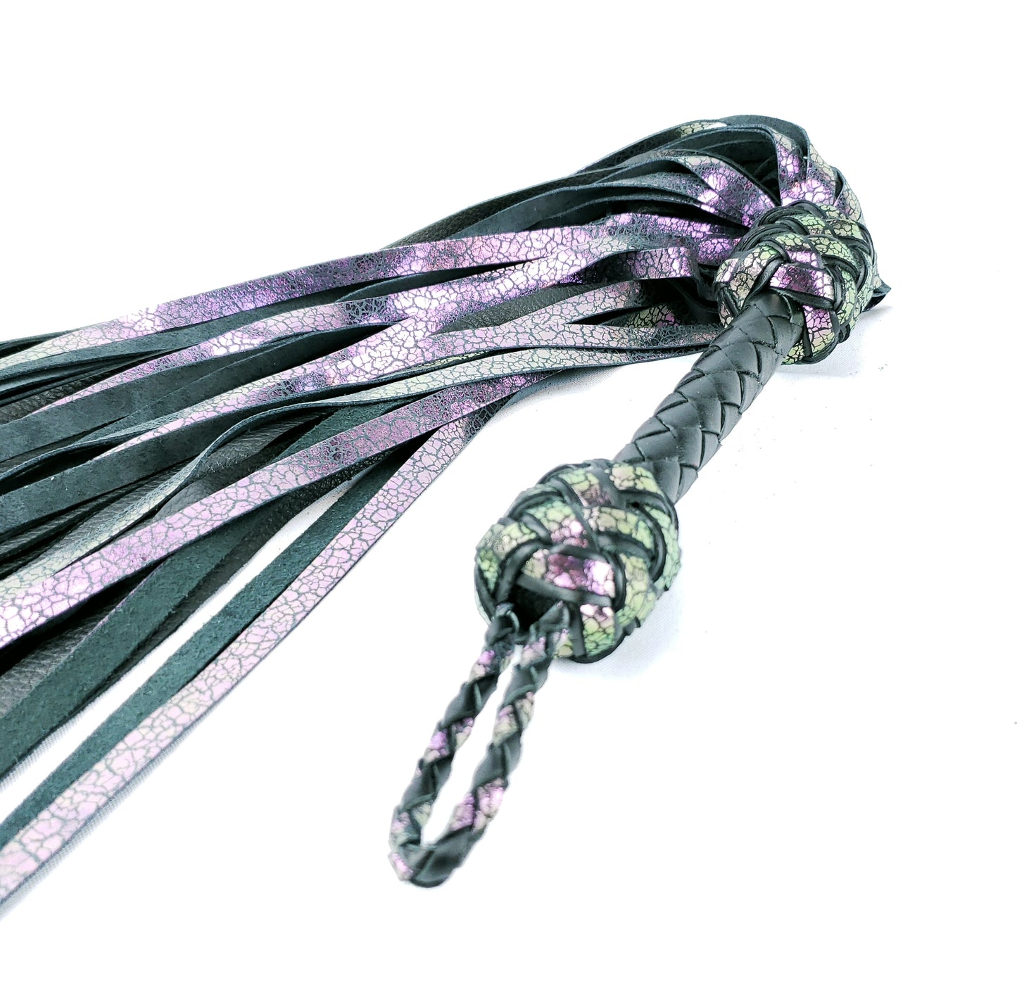 Chameleon Leather Floggers- In Stock