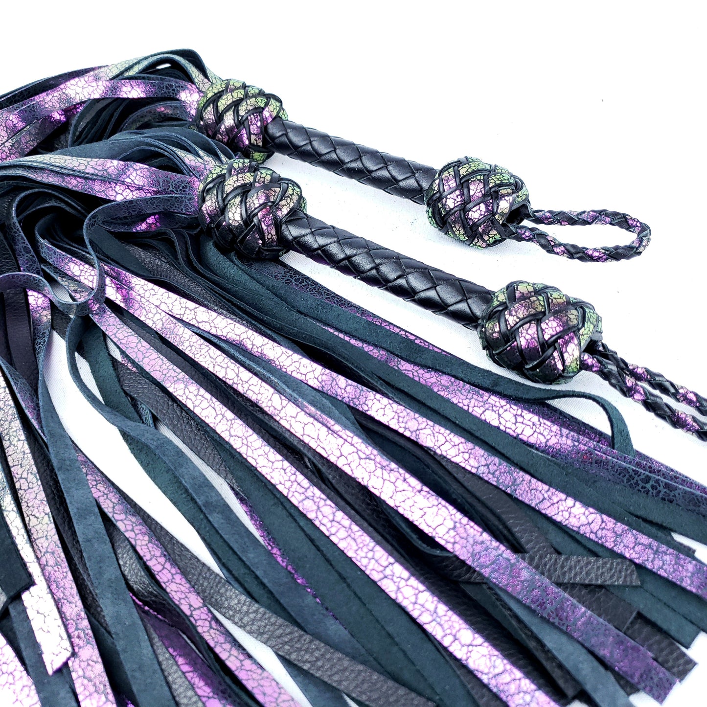 Chameleon Leather Floggers- Made to Order