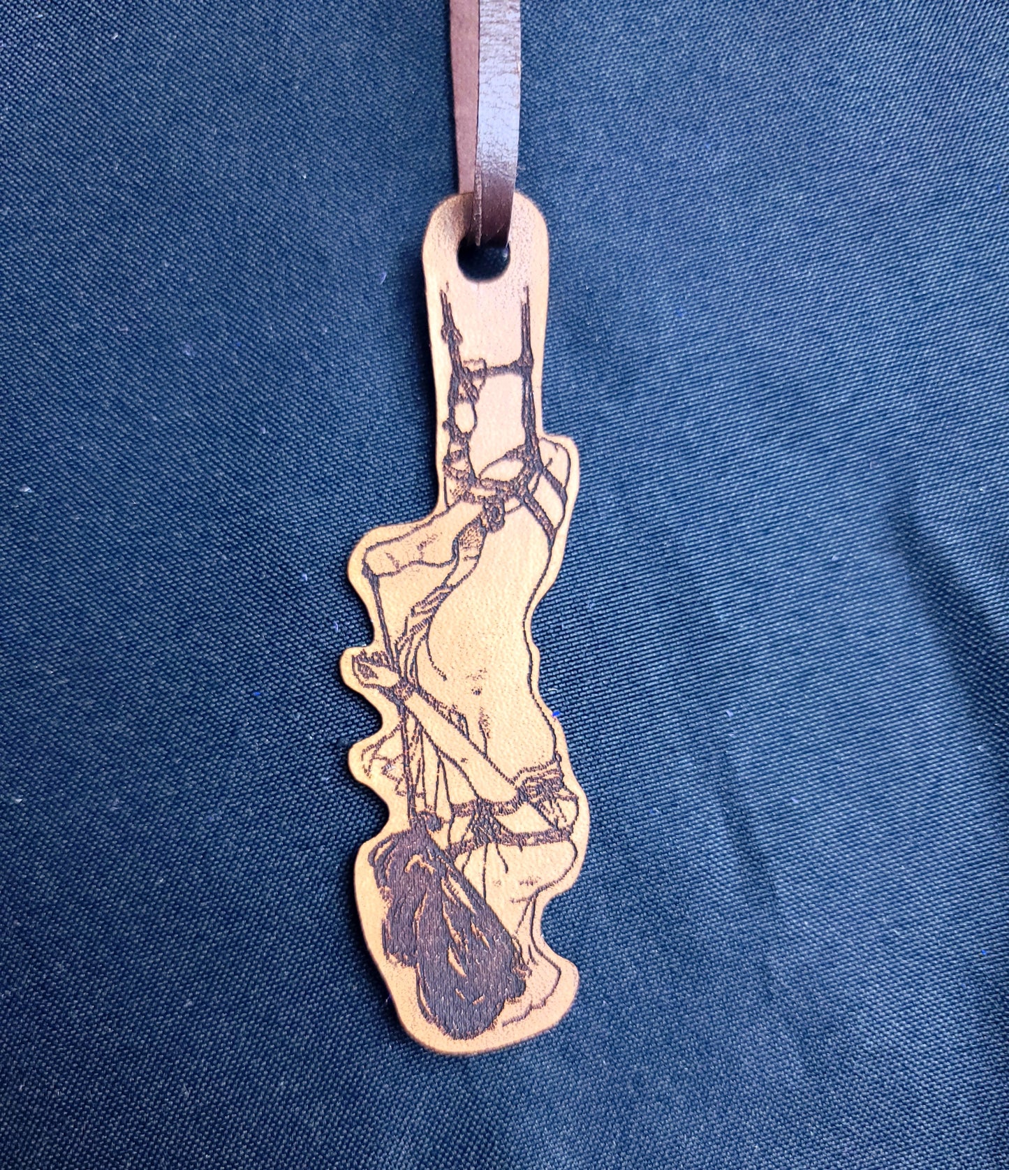 Rope Bondage Leather Book Mark - Design I