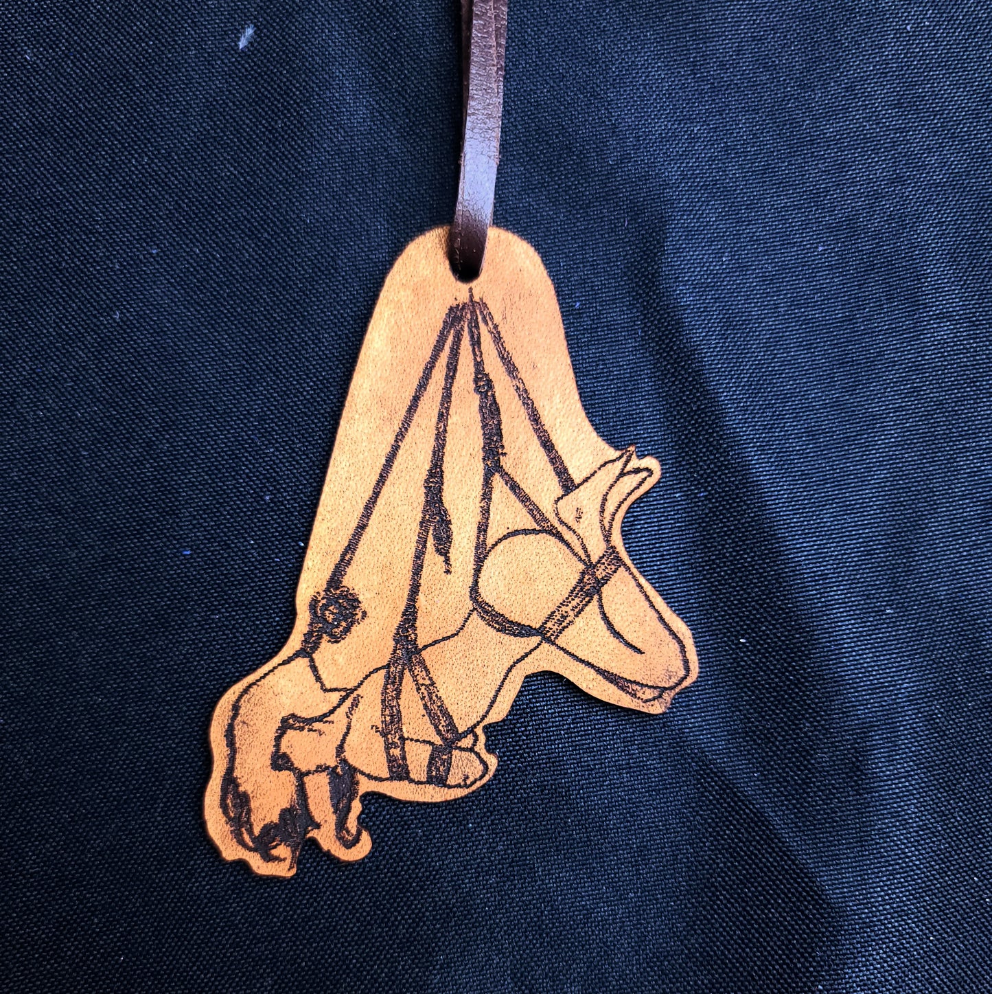 Rope Bondage Leather Book Mark - Design IV