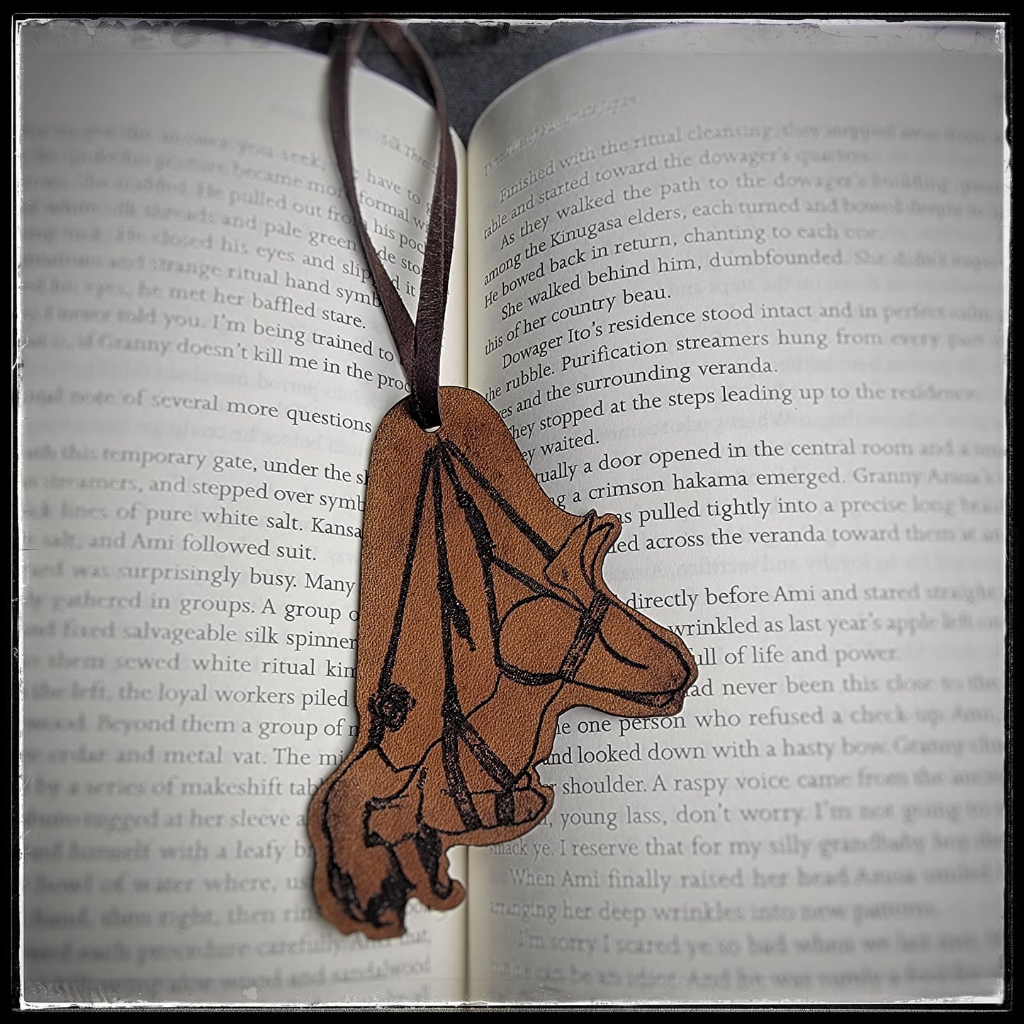Rope Bondage Leather Book Marks Full Set