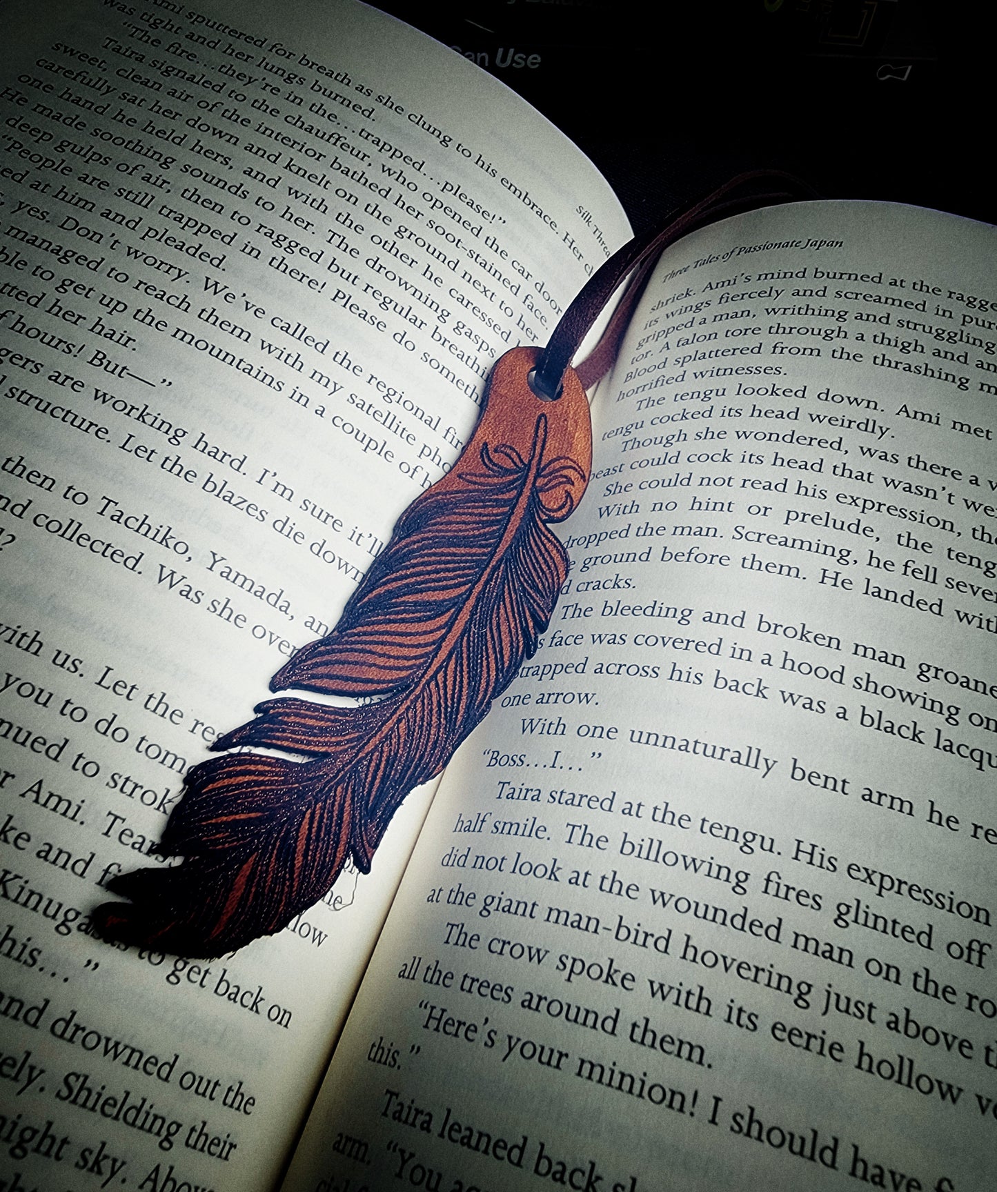 Rope Bondage Leather Book Marks Full Set