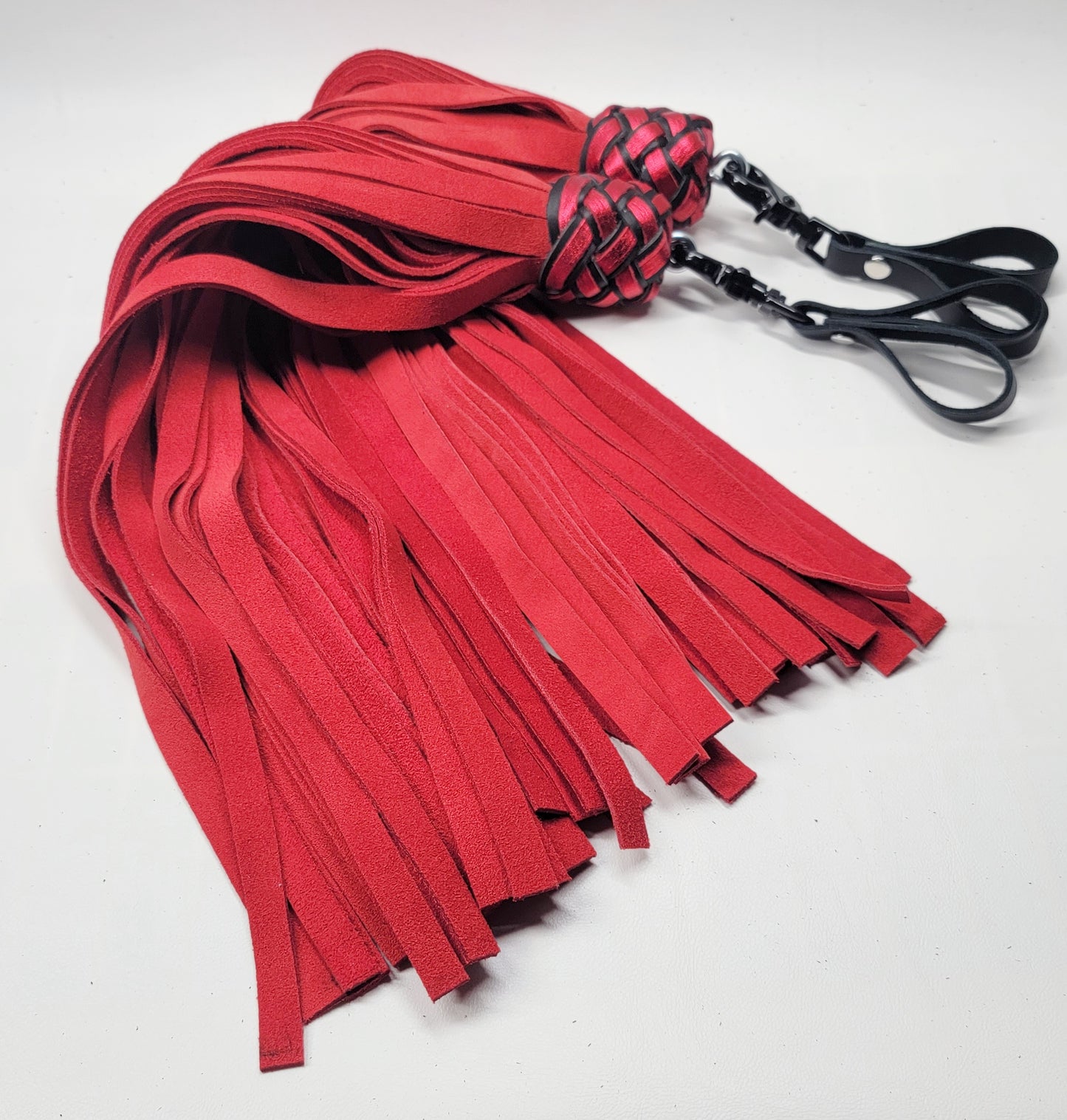Red Suede Finger Floggers- Made to Order