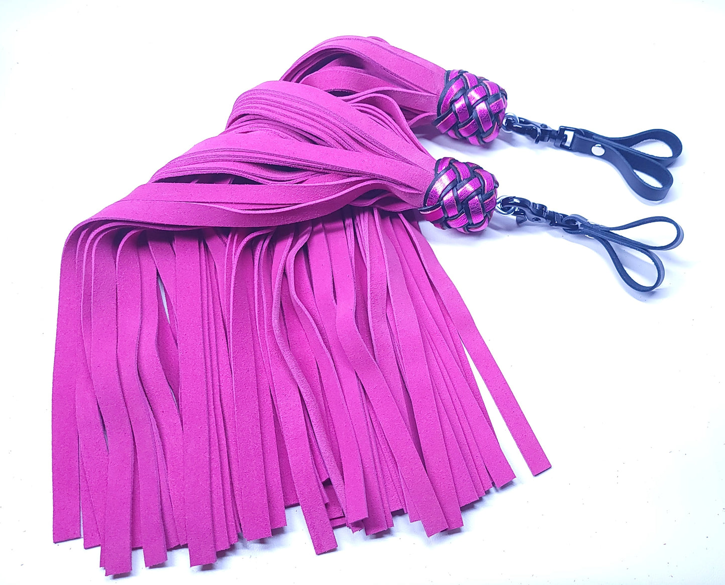 Pink Suede Finger Floggers- Made to Order