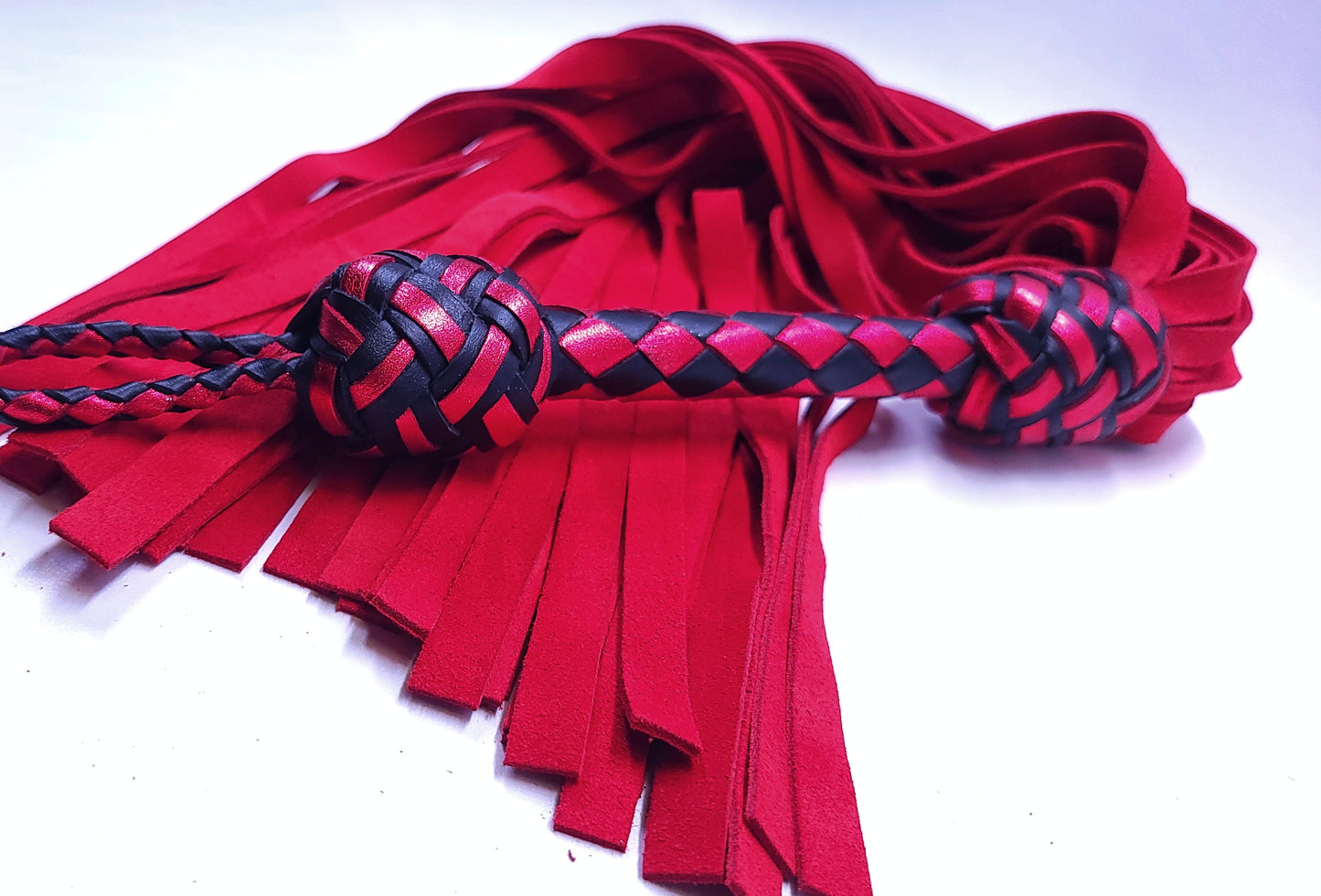 Red Suede Flogger- Made to Order