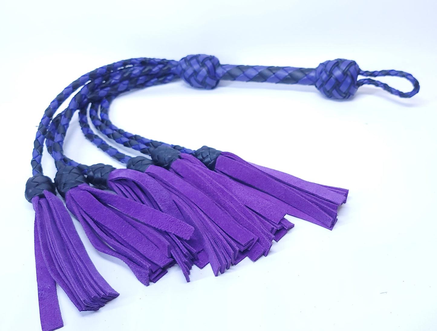 Black and Purple Suede Thumper- Made to Order