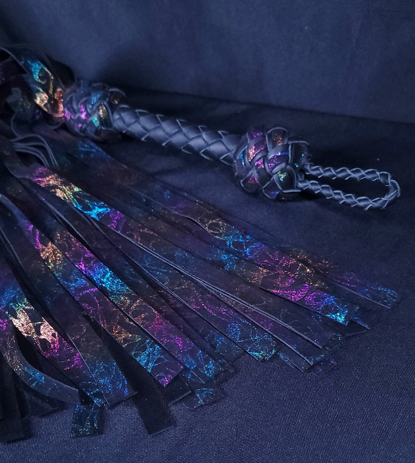 Dark Rainbow Flogger- In Stock