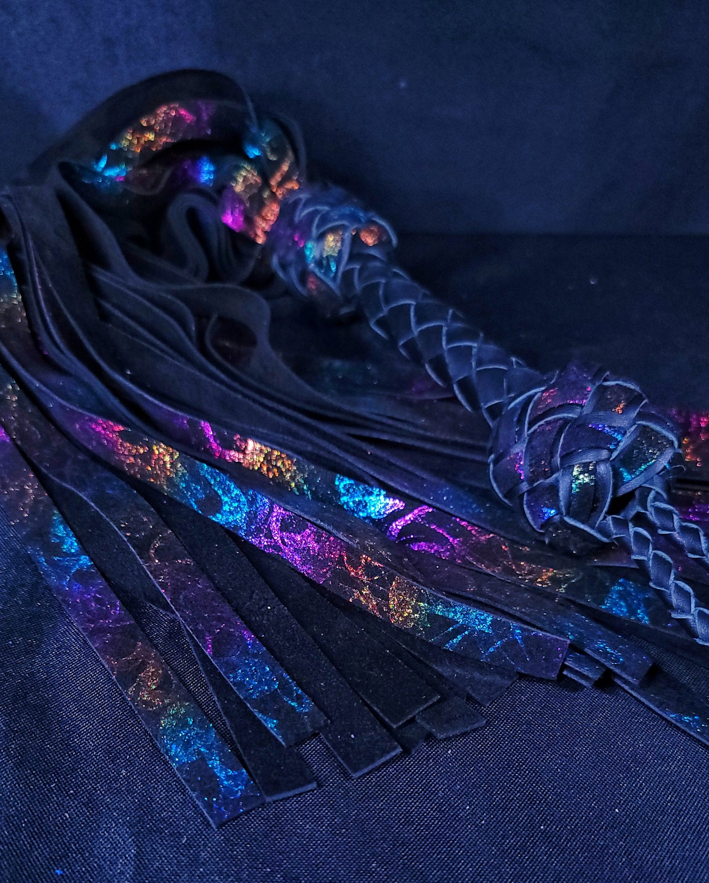 Dark Rainbow Flogger- In Stock
