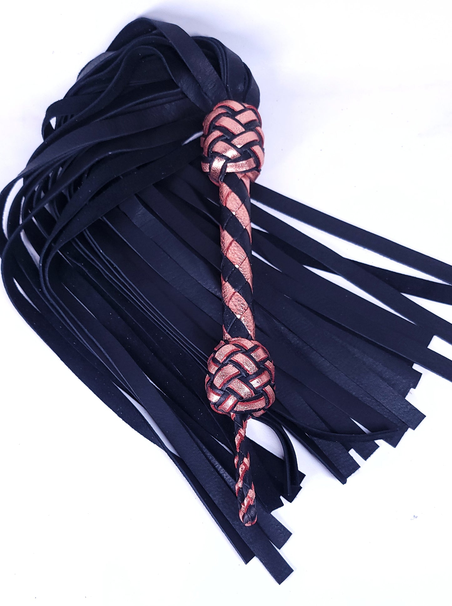 Rose Gold Deerskin Flogger- Made to Order